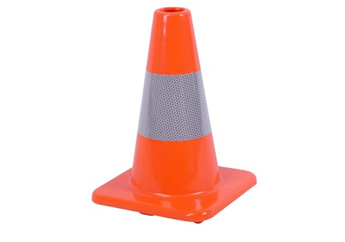 Verkeerskegel 30 cm PVC - zeer flexibel + Klasse 2 