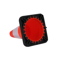 Cône de signalisation 30 cm PU - avec socle lesté + Classe 2