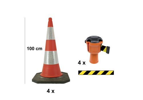 Skipper BIG kegel kit 81 m2 - Geel/zwart 