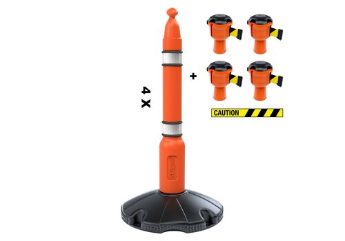 Skipper afzetpaal kit 81 m2 - Caution 