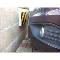 Stootband voor parkings en garages - 350 x 80x15 mm - geel/zwart