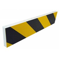Butoir mousse protection chocs - 350 x 80x15 mm - jaune/noir