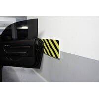 Stootband voor parkings en garages - 400 x 200 x 40 mm - geel/zwart