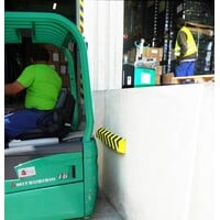 Stootband voor parkings en garages - 400 x 200 x 40 mm - geel/zwart