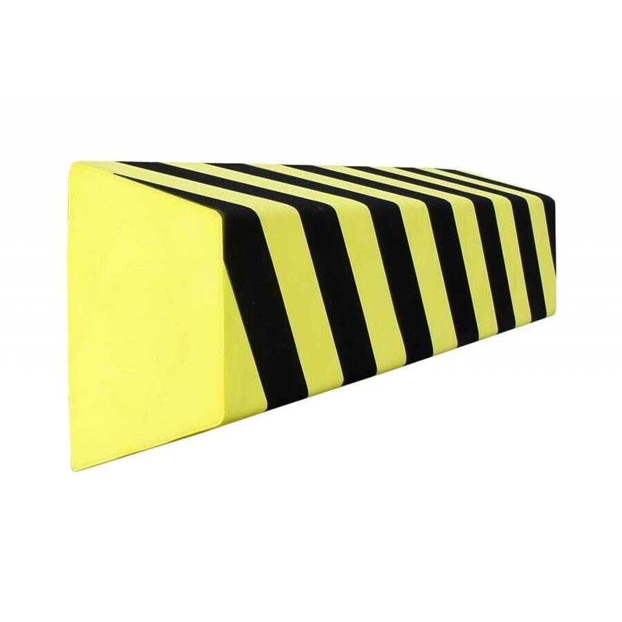 Stootband voor parkings en garages - 400 x 200 x 40 mm - geel/zwart