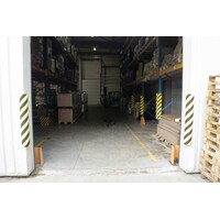 Mousse de protection d'angle arrondi - Ø 40mm - 25x25mm opening x 750 mm - jaune/noir