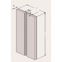Mousse de protection pour coins - 750 x 30 x 30 x 4 mm - jaune/noir