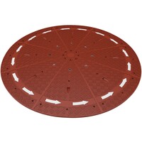 Giratoire en cautouc vulcanisé rouge Ø 300 x 10 cm