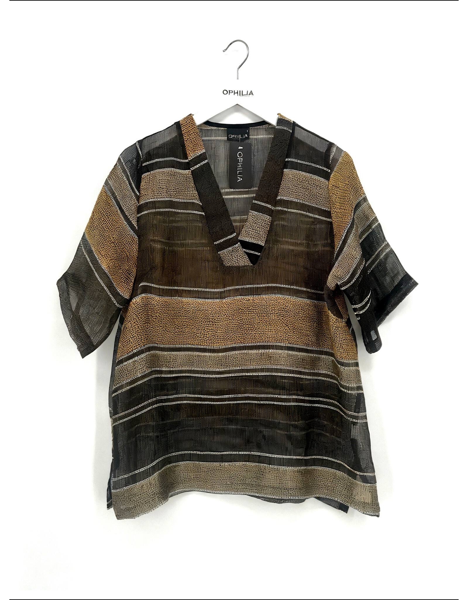 Ophilia Mirte 26S linen big stripe