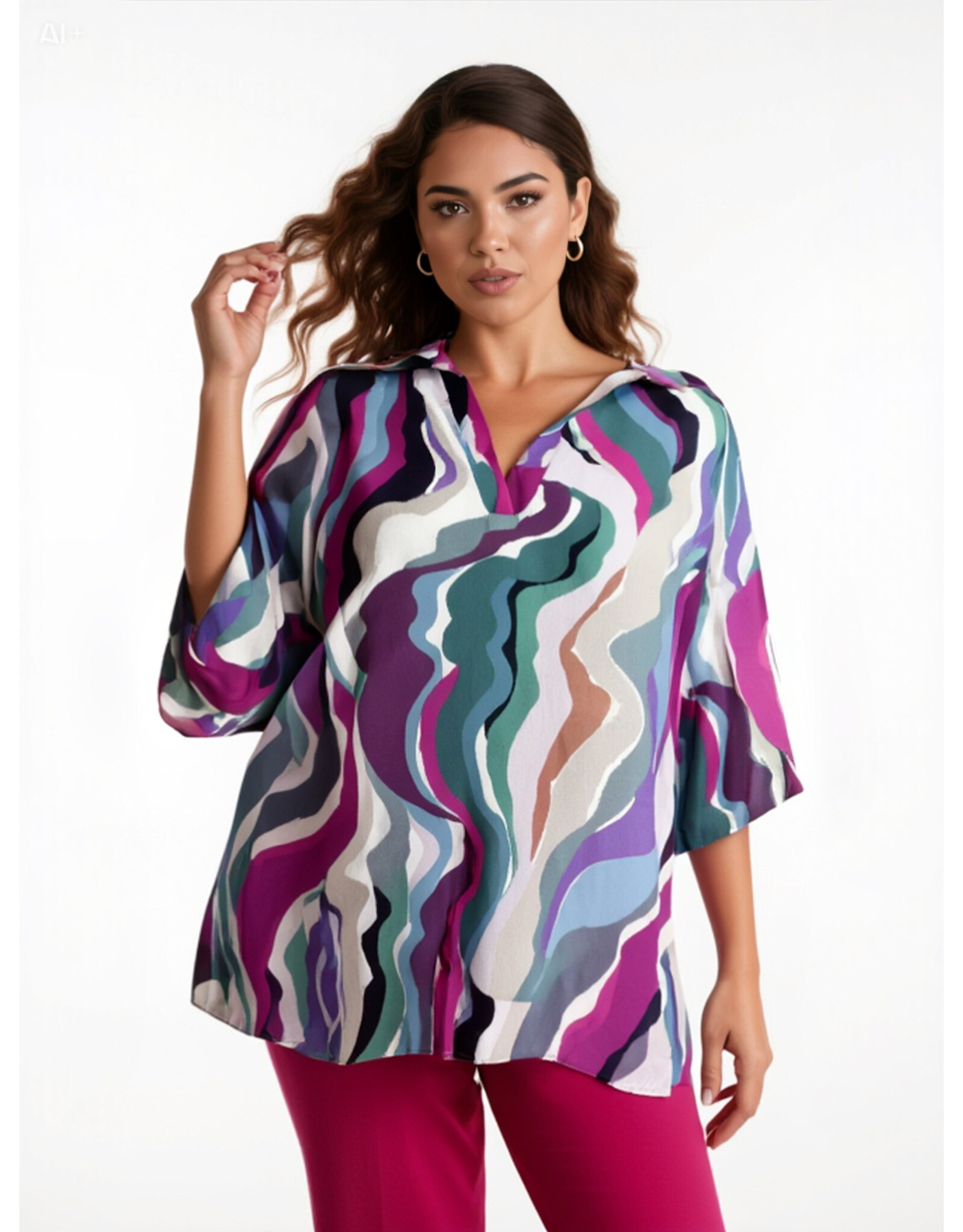 Ophilia Cloë 24S print crepe viscose