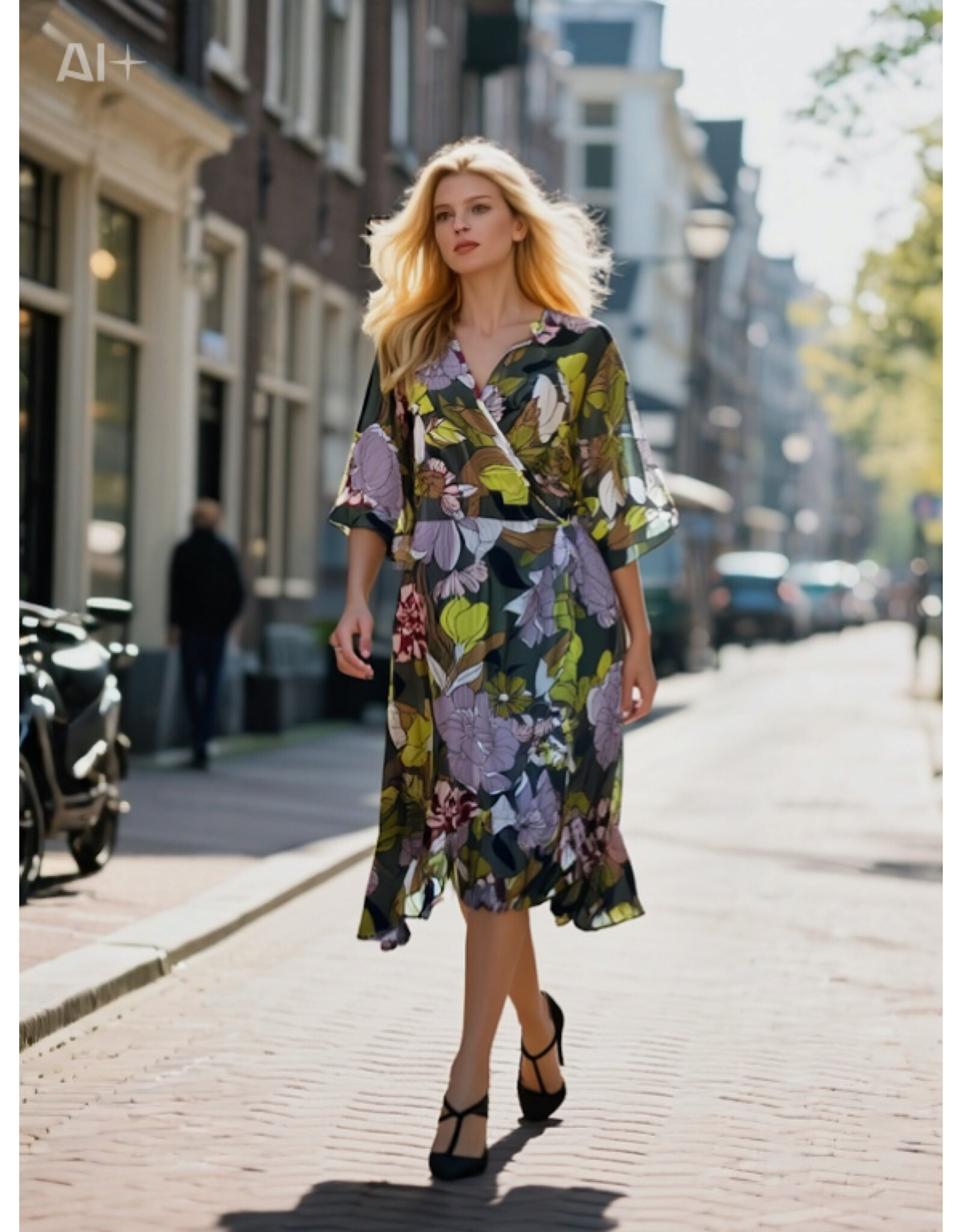 Ophilia Elize 23S viscose  satin dessin