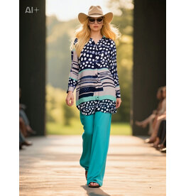 Ophilia Silvie-B 20 print viscose