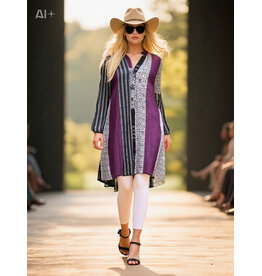 Ophilia Noor 23W voile viscose dessin