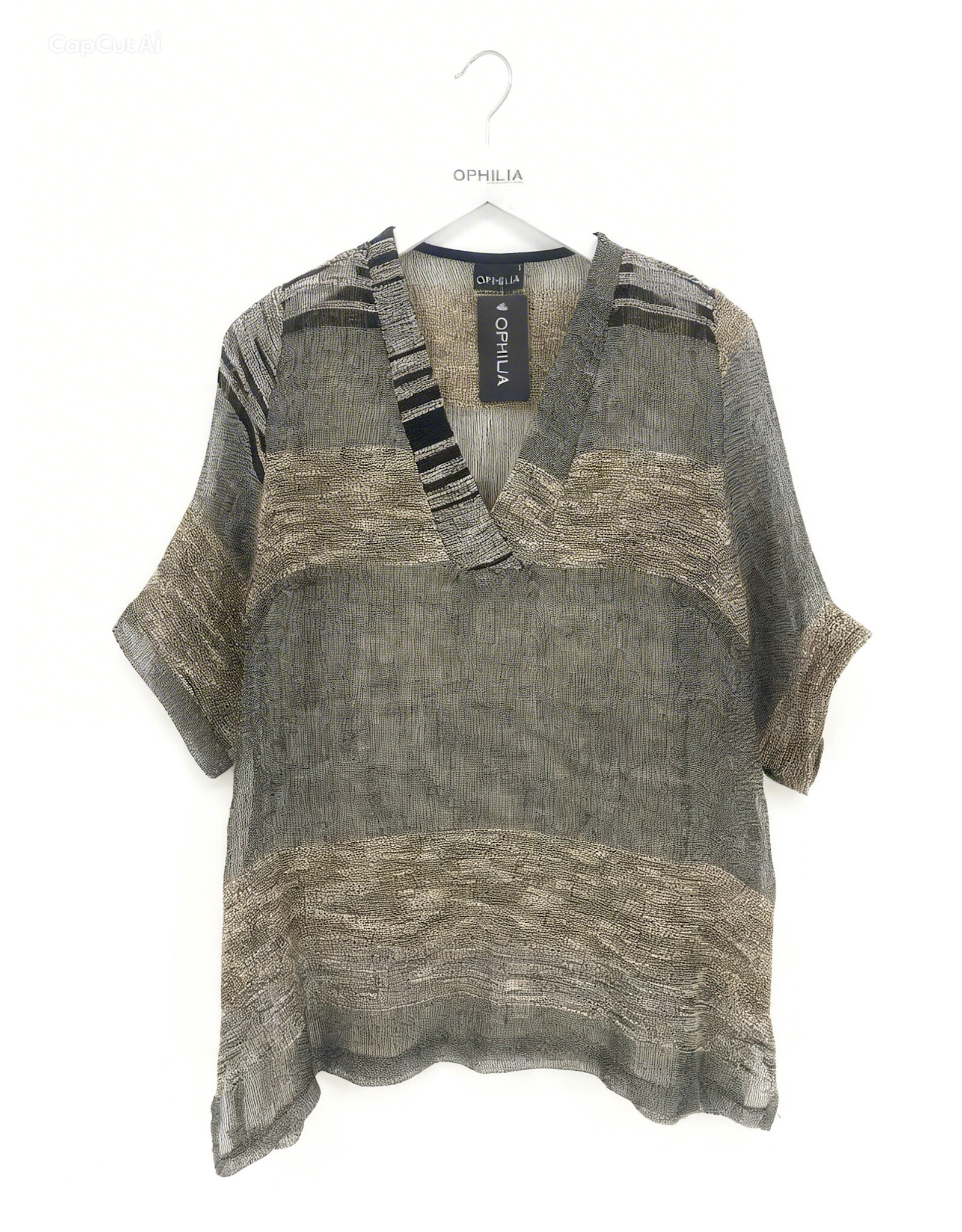 Ophilia Mirte 26S linen big stripe