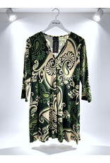 Rina 26W  jersey dessin paisley green
