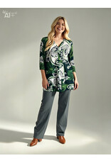 Rina 26W  jersey dessin paisley plum