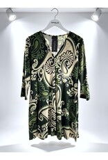 Rina 26W  jersey dessin paisley plum