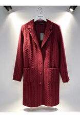 Ophilia Nora 26W cably knit bordeaux