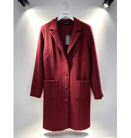 Ophilia Nora 26W cably knit bordeaux
