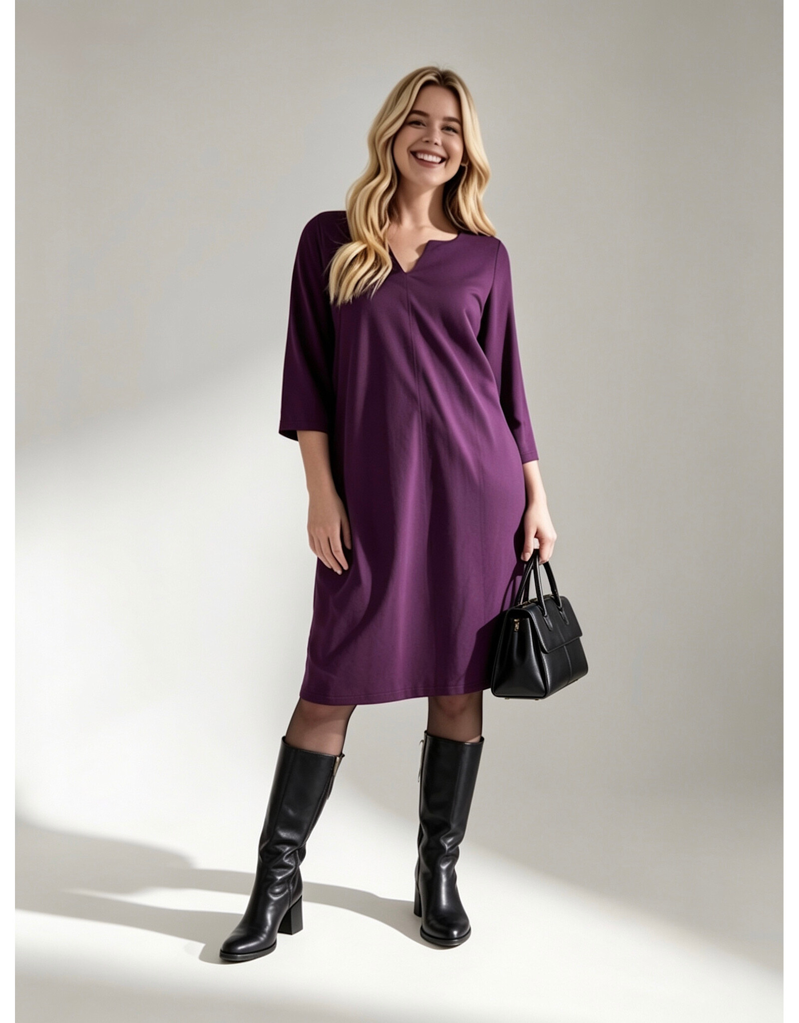 Ophilia Yara 26W  punta uni aubergine