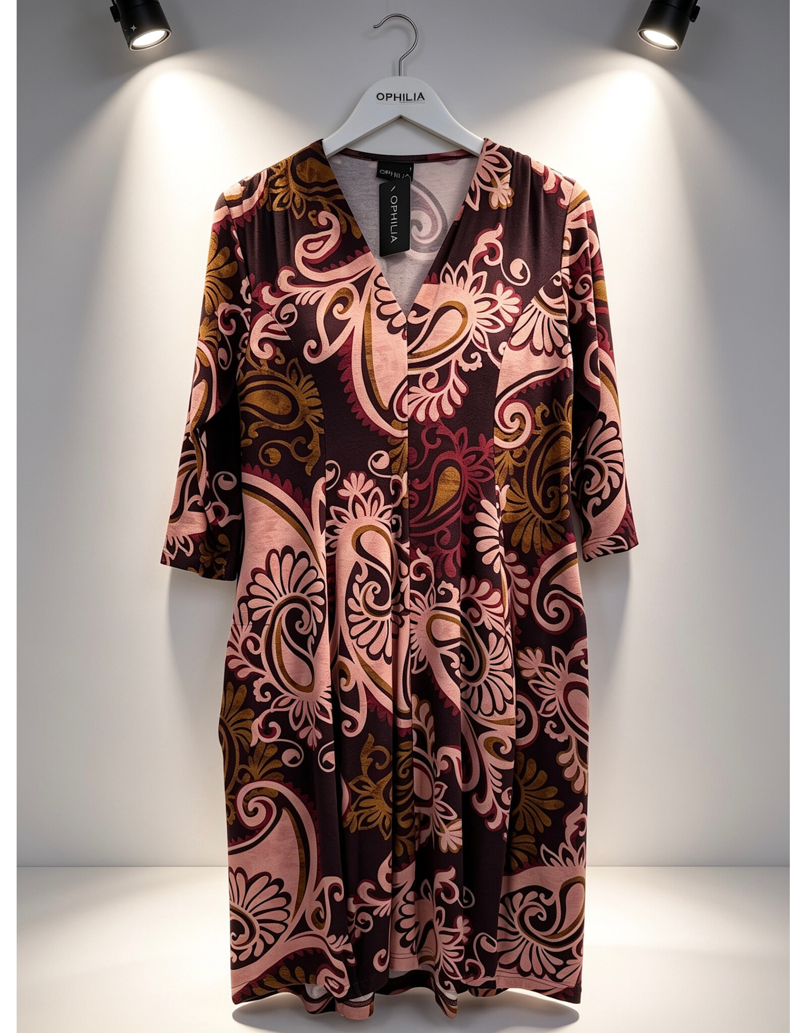 Ivy  26W  jersey dessin paisley plum