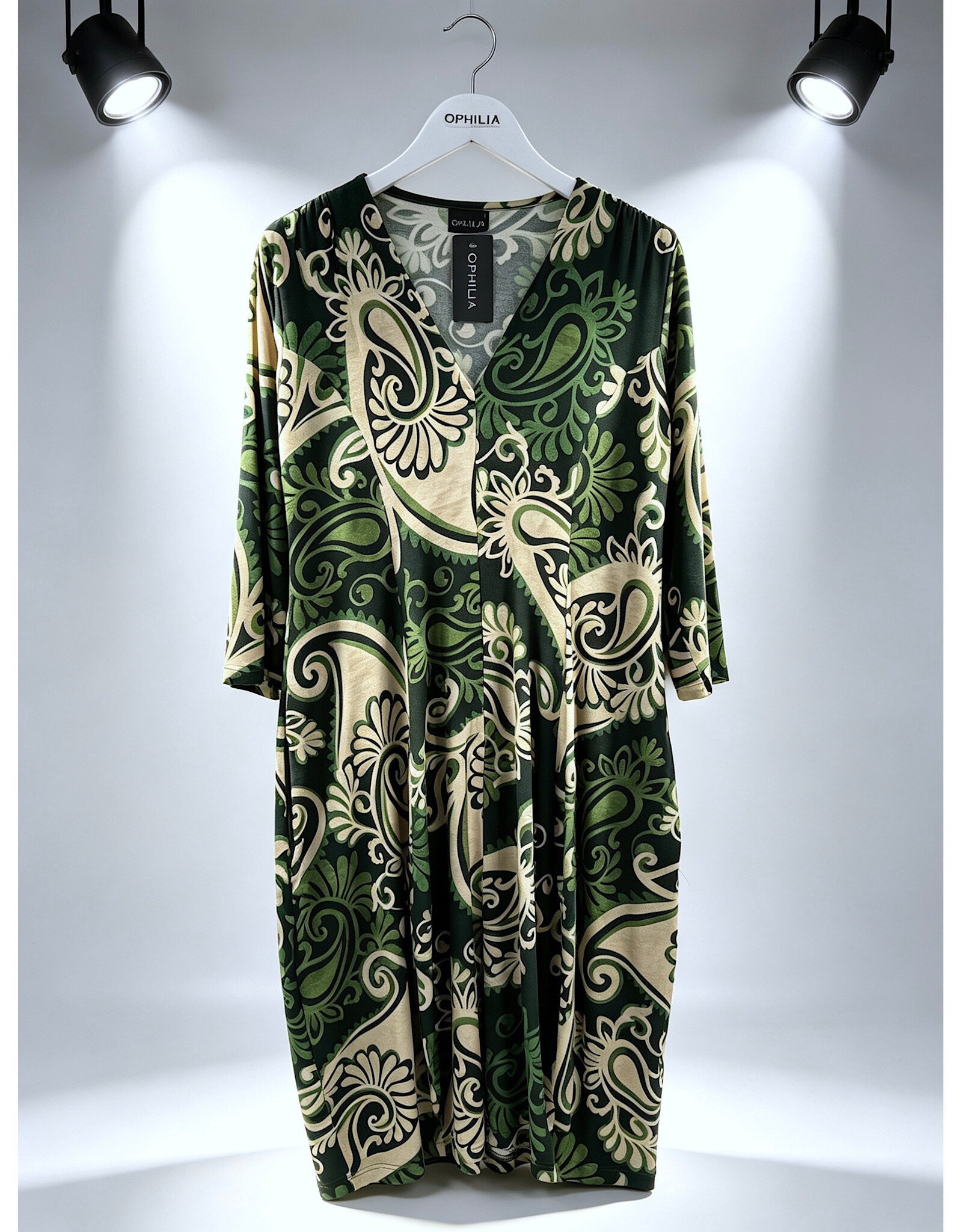 Ivy  26W  jersey dessin paisley green