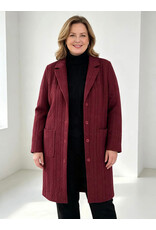 Ophilia Nora 26W cably knit bordeaux