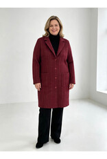 Ophilia Nora 26W cably knit bordeaux