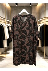 Ophilia Bridget 26W  satin dessin magic flower brown