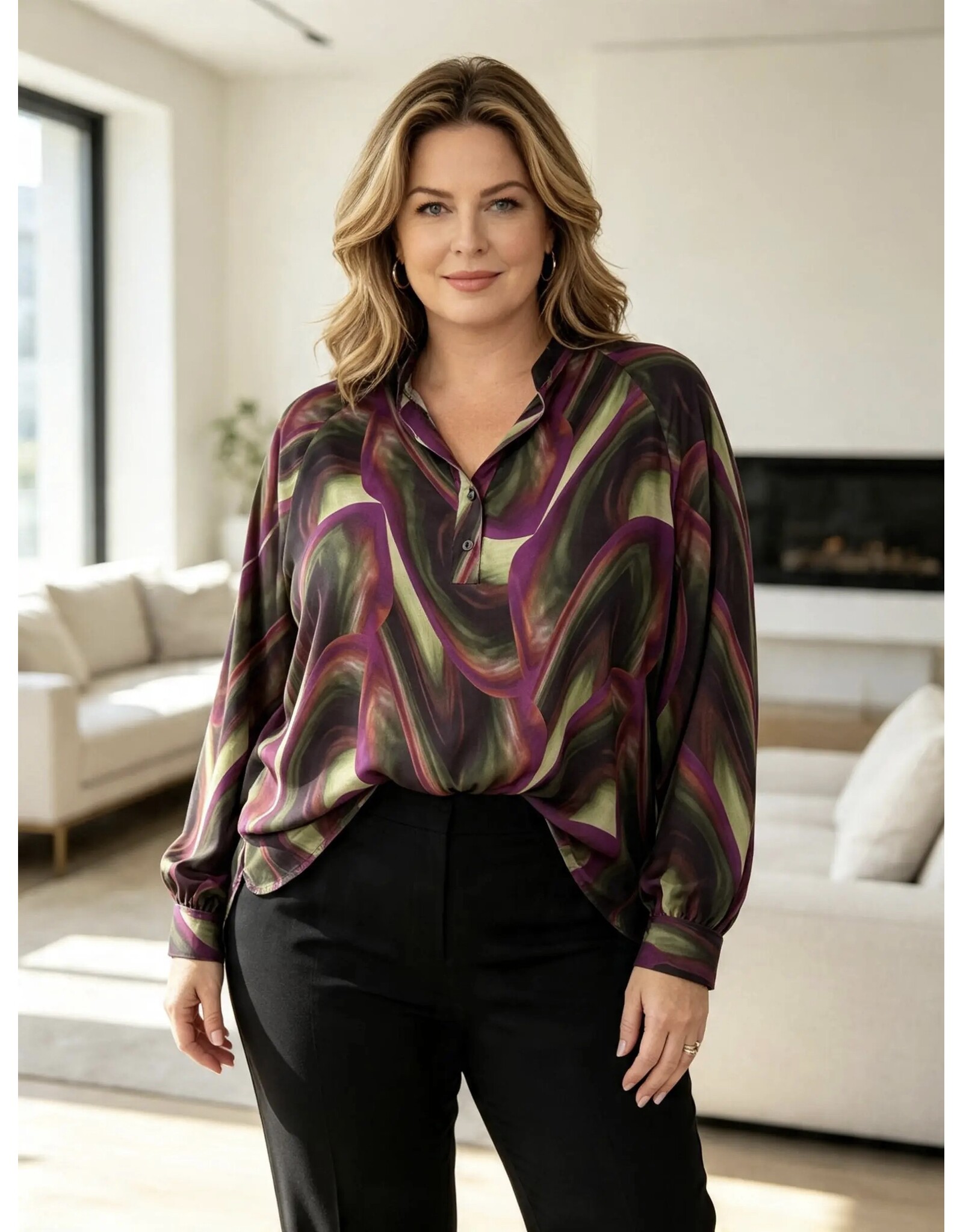Ophilia Roxy 26W  print purple fushion