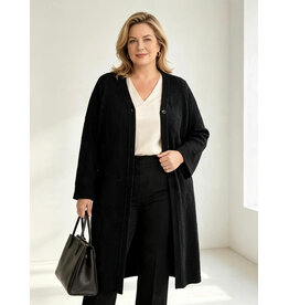 Ophilia Joke 26W  embroderd knit black