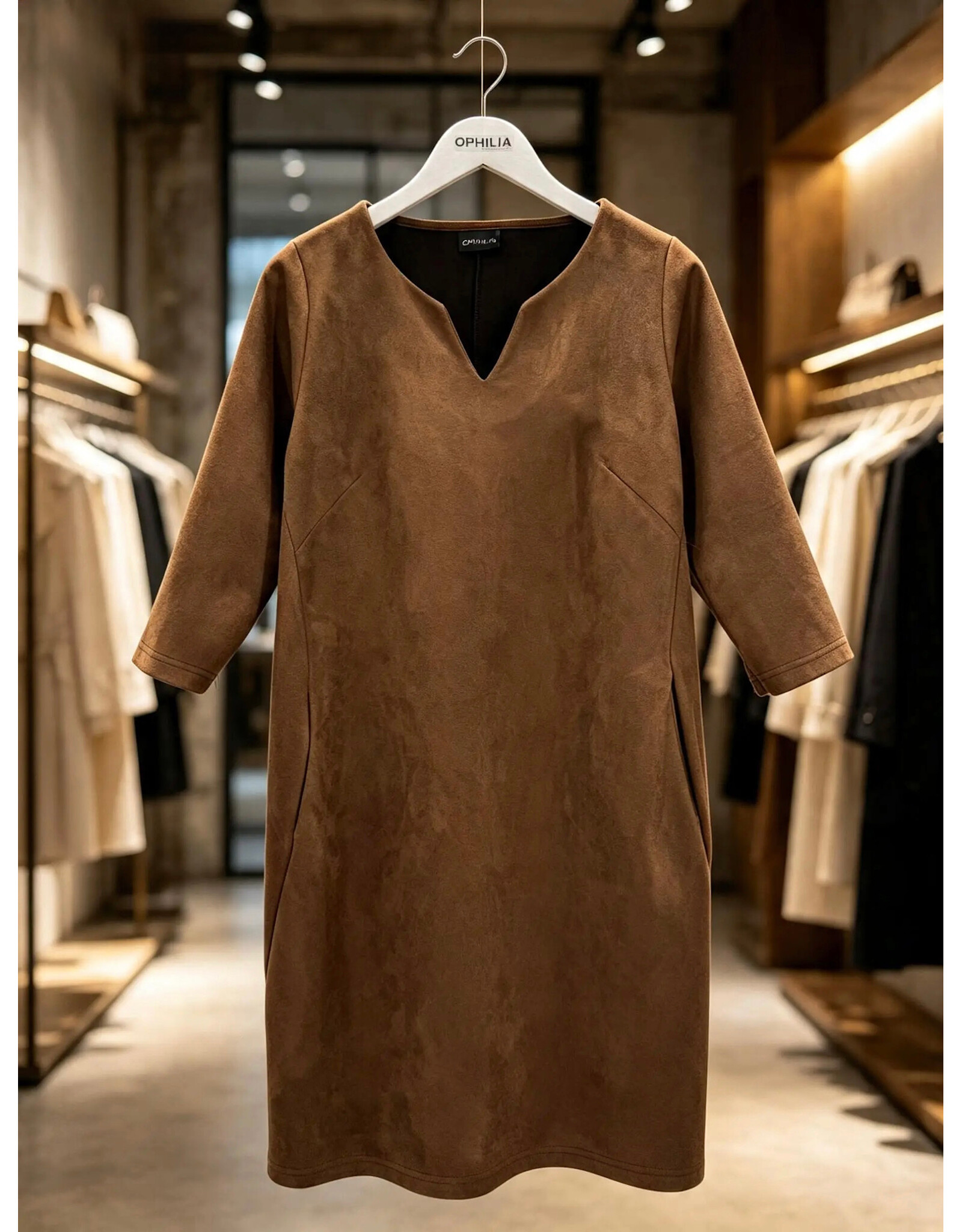 Ophilia Yara 26W scuba suede cognac