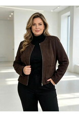 Ophilia Lara 26W scuba suede choco