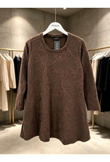 Ophilia Cindy 26W  embroderd knit brown