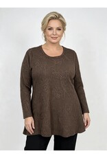 Ophilia Cindy 26W  embroderd knit brown