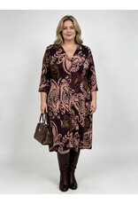 Ivy  26W  jersey dessin paisley plum