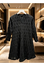 Rina 26W elastic  jaquard black