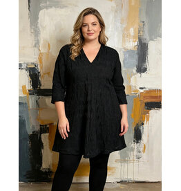 Rina 26W elastic  jaquard black