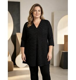 Rina 26W rippel jaquard black