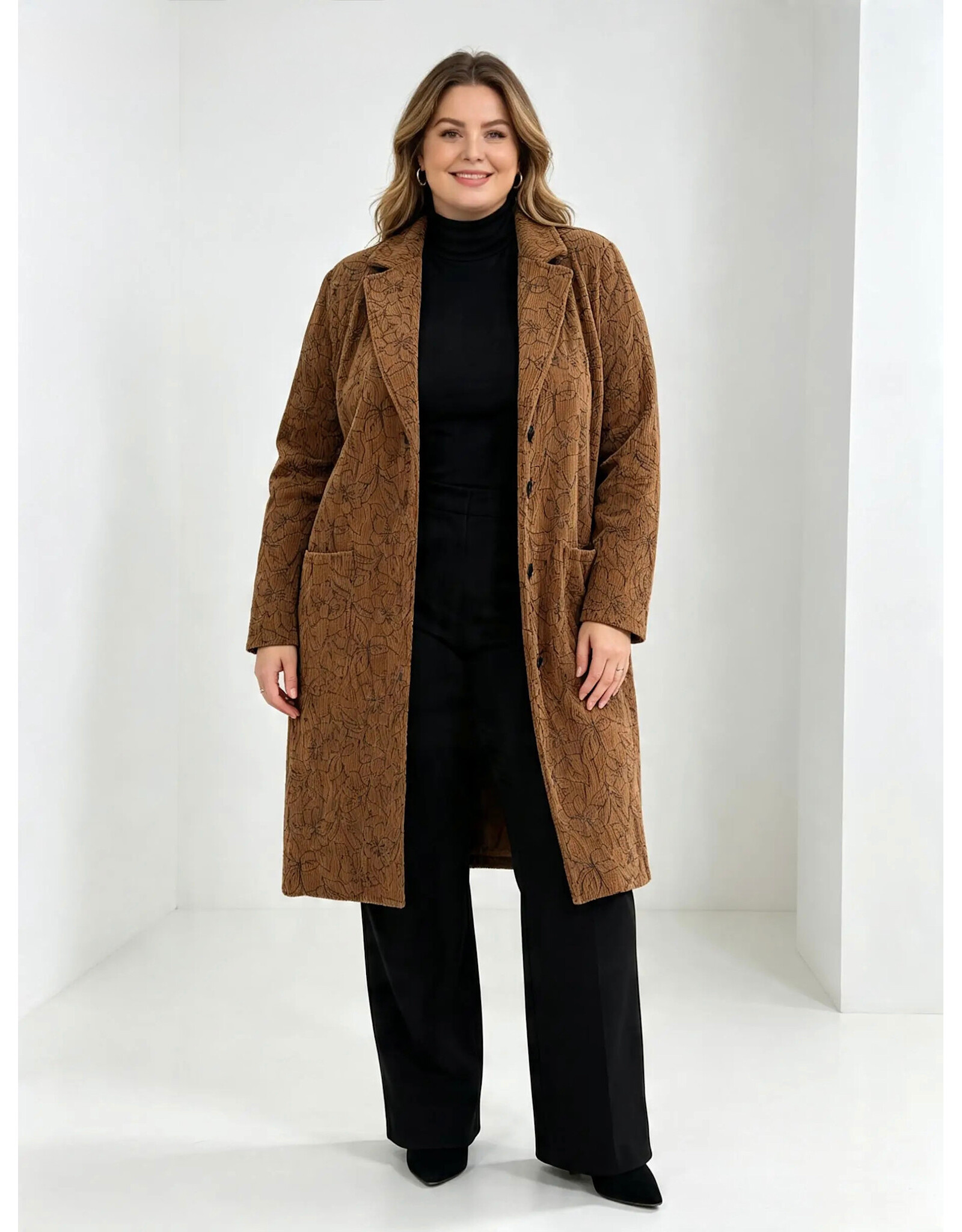 Ophilia Nora 25W stretch corduroy dessin