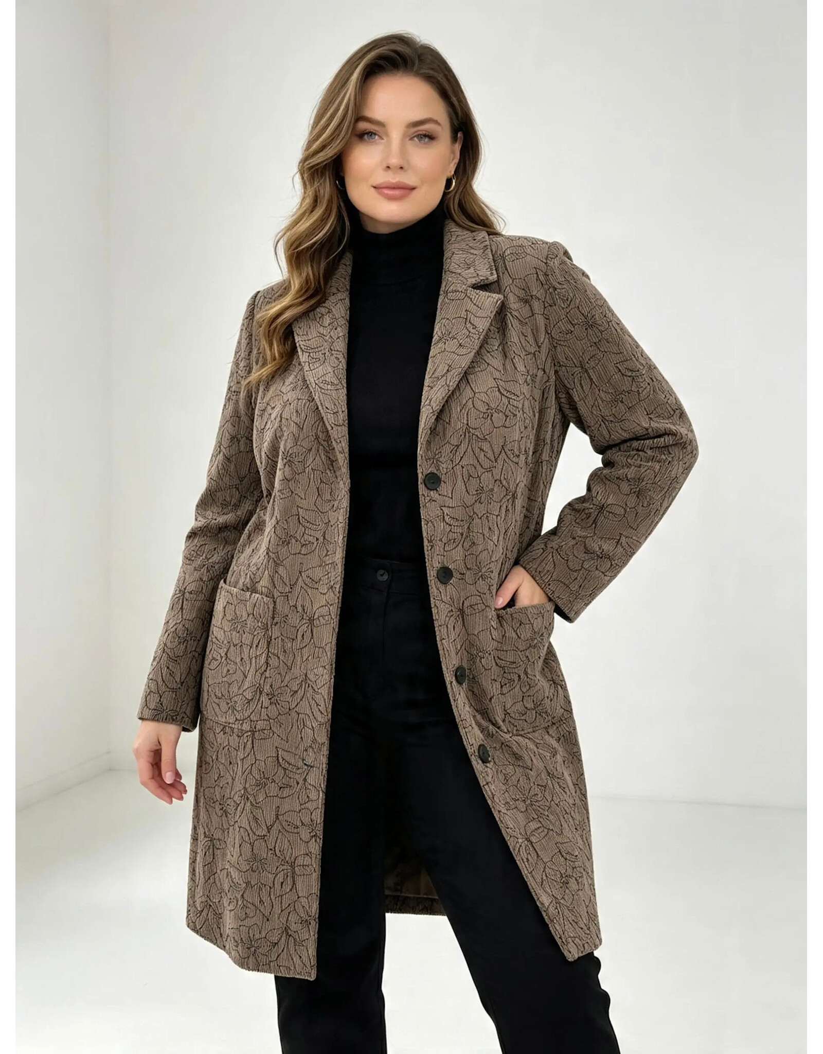 Ophilia Nora 25W stretch corduroy dessin
