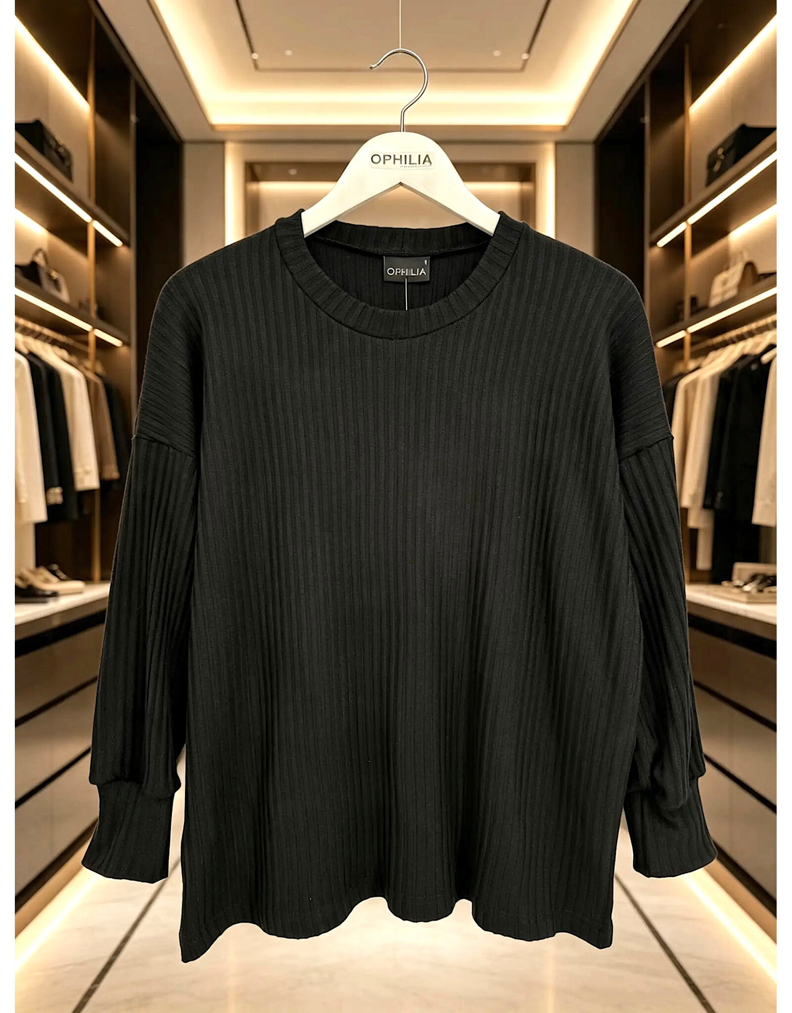 Ophilia Nina 26W  viscose knit black