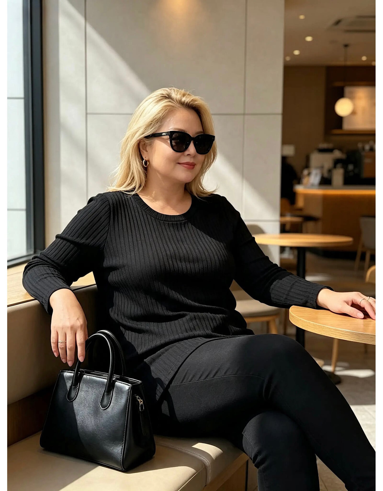 Ophilia Cindy 26W  viscose knit black