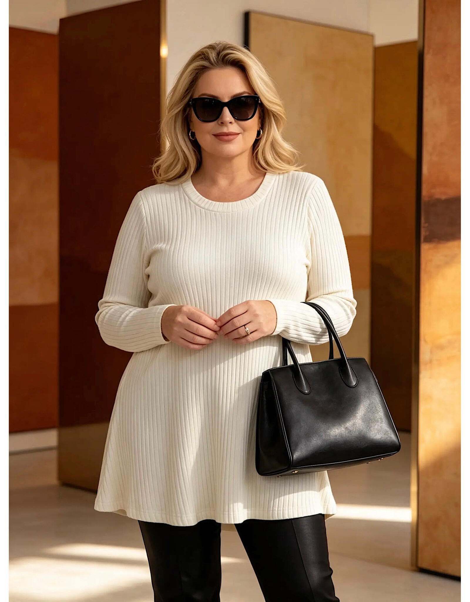 Ophilia Cindy 26W  viscose knit off white