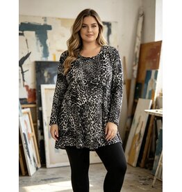 Ophilia Cindy 26W  knitted dessin animal black