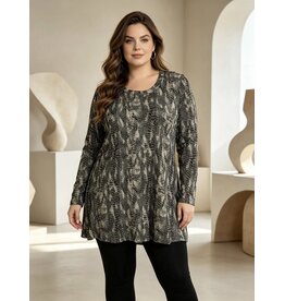 Ophilia Cindy 26W  knitted dessin snake olive