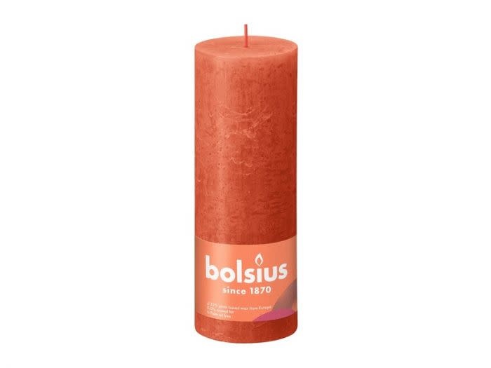BOLSIUS RUSTIEK STOMPKAARS 190/68  EARTHY ORANGE (4)-1