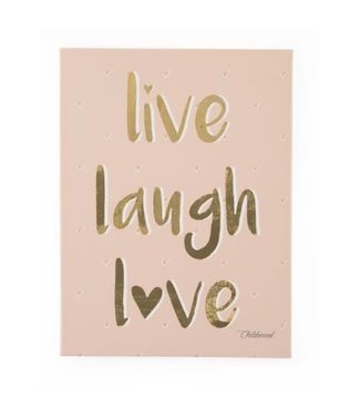 Childhome Schilderij Live Laugh Love 30x40cm