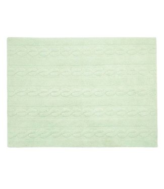 Lorena Canals Mat Braids Soft Mint 120 x 160 cm