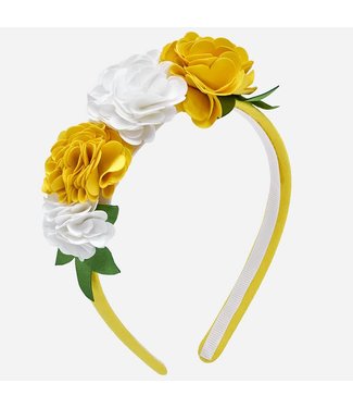Mayoral Flower Headband Yellow